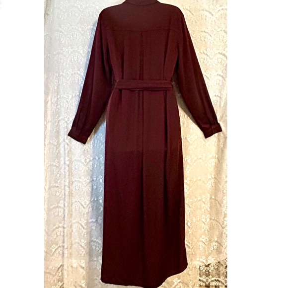 NWT Side Stitch Los Angeles, Burgundy, Button Down Shirt Dress- XS - Picture 6 of 8